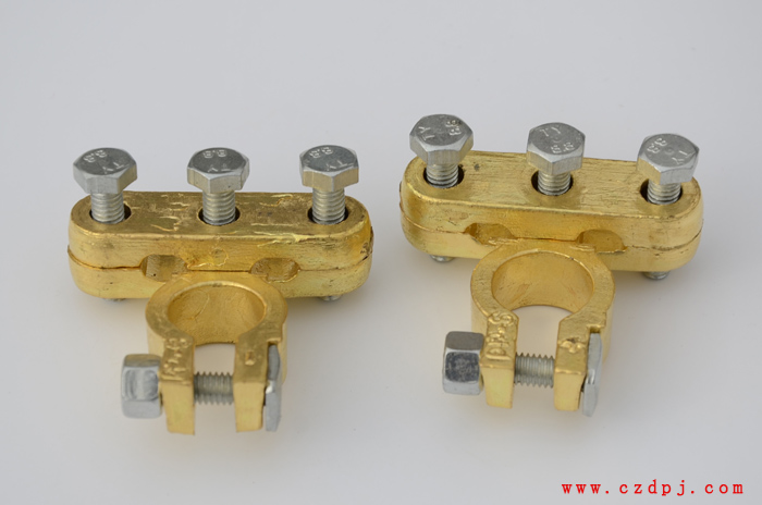 双压线式纯铜电瓶夹
