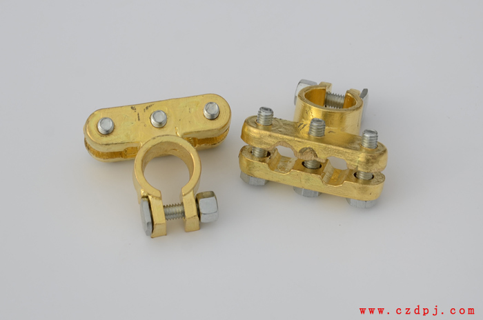 双压线式纯铜电瓶夹