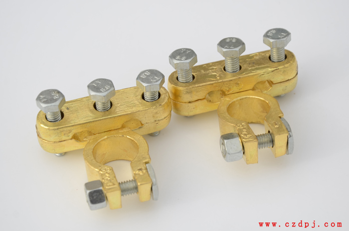 双压线式纯铜电瓶夹