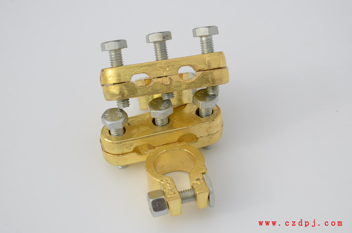 双压线式纯铜电瓶夹