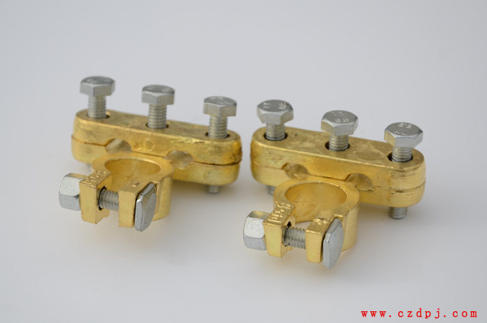 双压线式纯铜电瓶夹