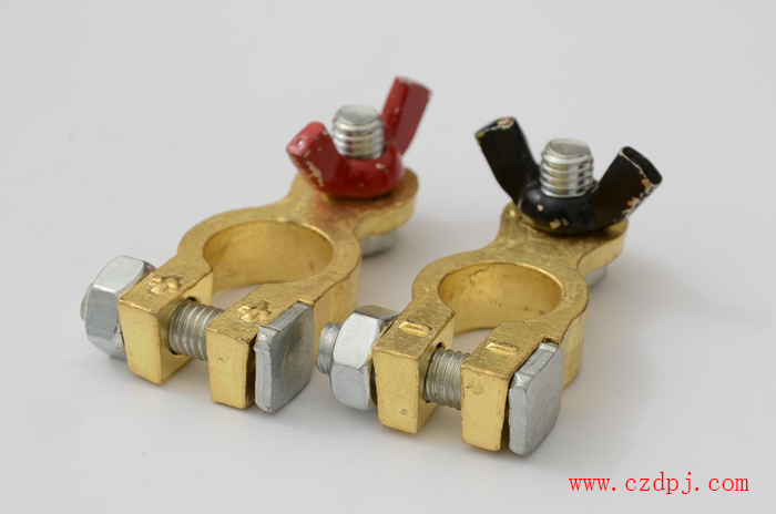 手拧式纯铜电瓶夹