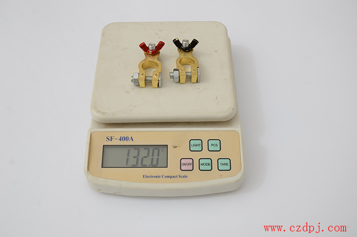 手拧式纯铜电瓶夹