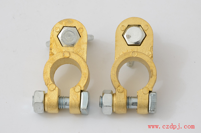 手拧式纯铜电瓶夹（底部带内六孔）