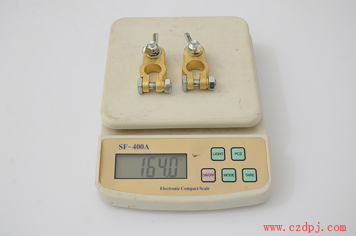 手拧式纯铜电瓶夹（底部带内六孔）