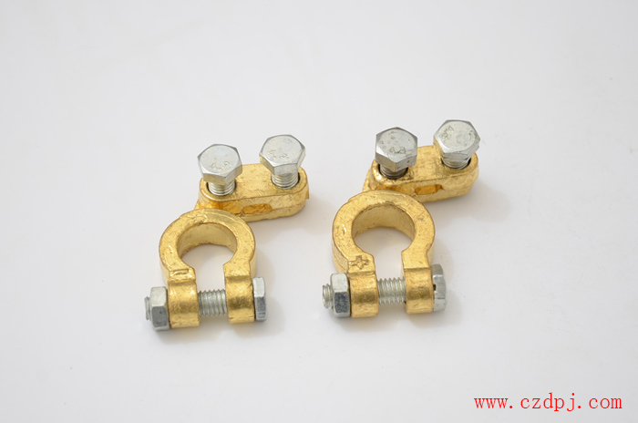 压线夹板式纯铜电瓶夹