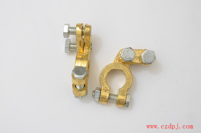 压线夹板式纯铜电瓶夹