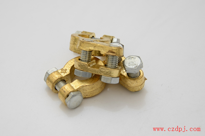 压线夹板式纯铜电瓶夹