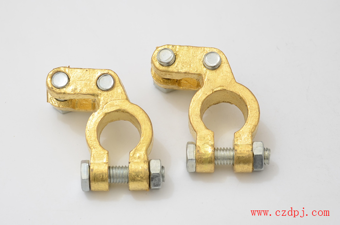 压线夹板式纯铜电瓶夹