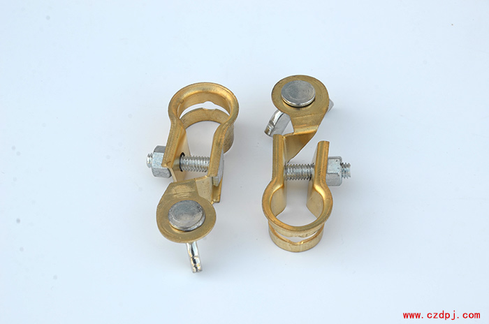 黄铜冲压电瓶夹-001