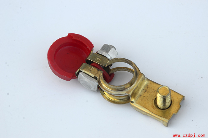 黄铜冲压电瓶夹-005
