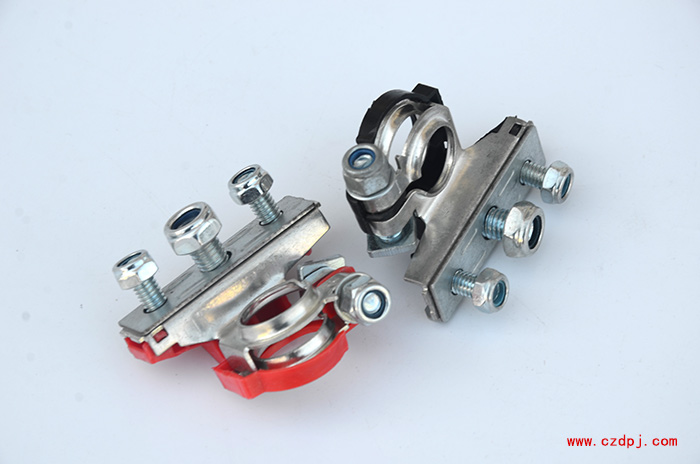 黄铜冲压电瓶夹-010